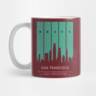 silhouette city san fransisco Mug